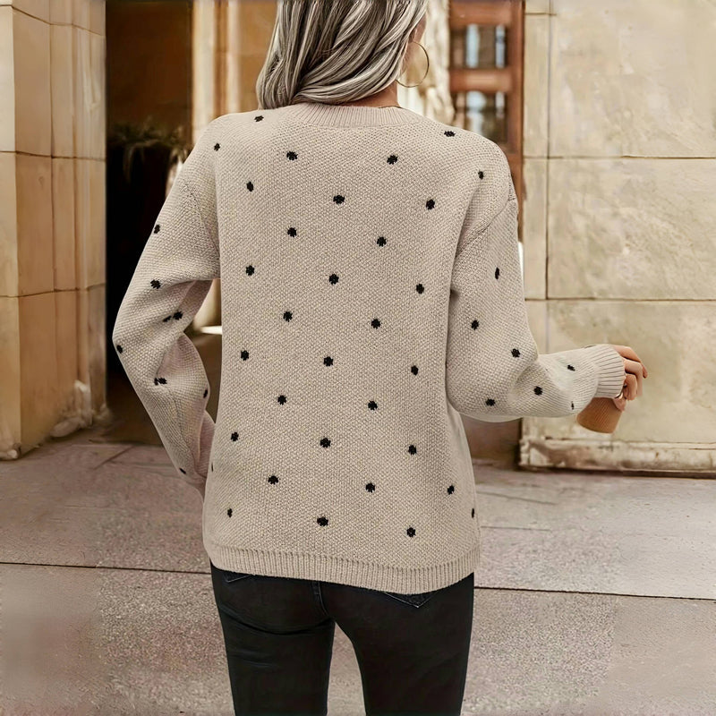 Lunette Polka Knit Sweater