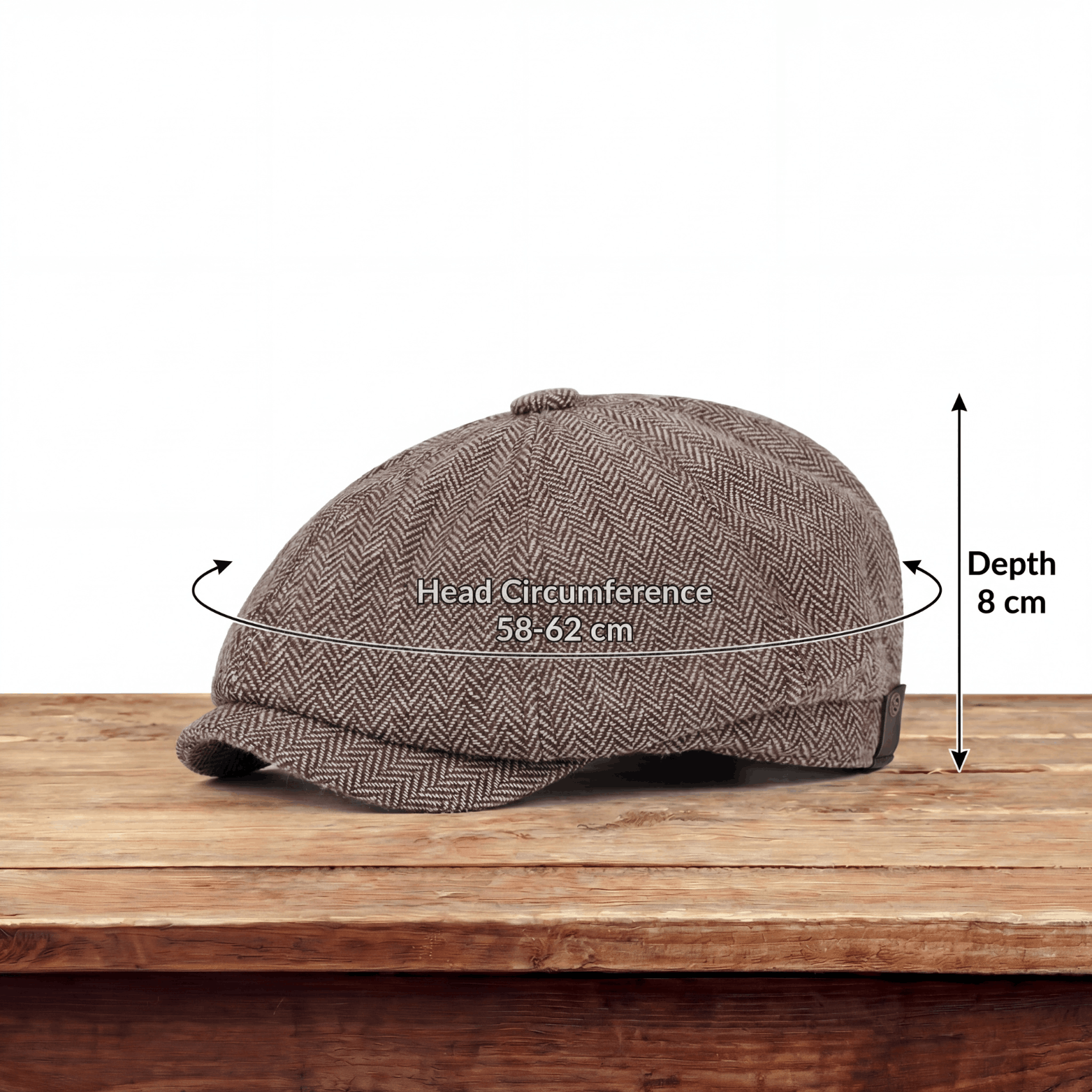 Herringbone Wool Cap