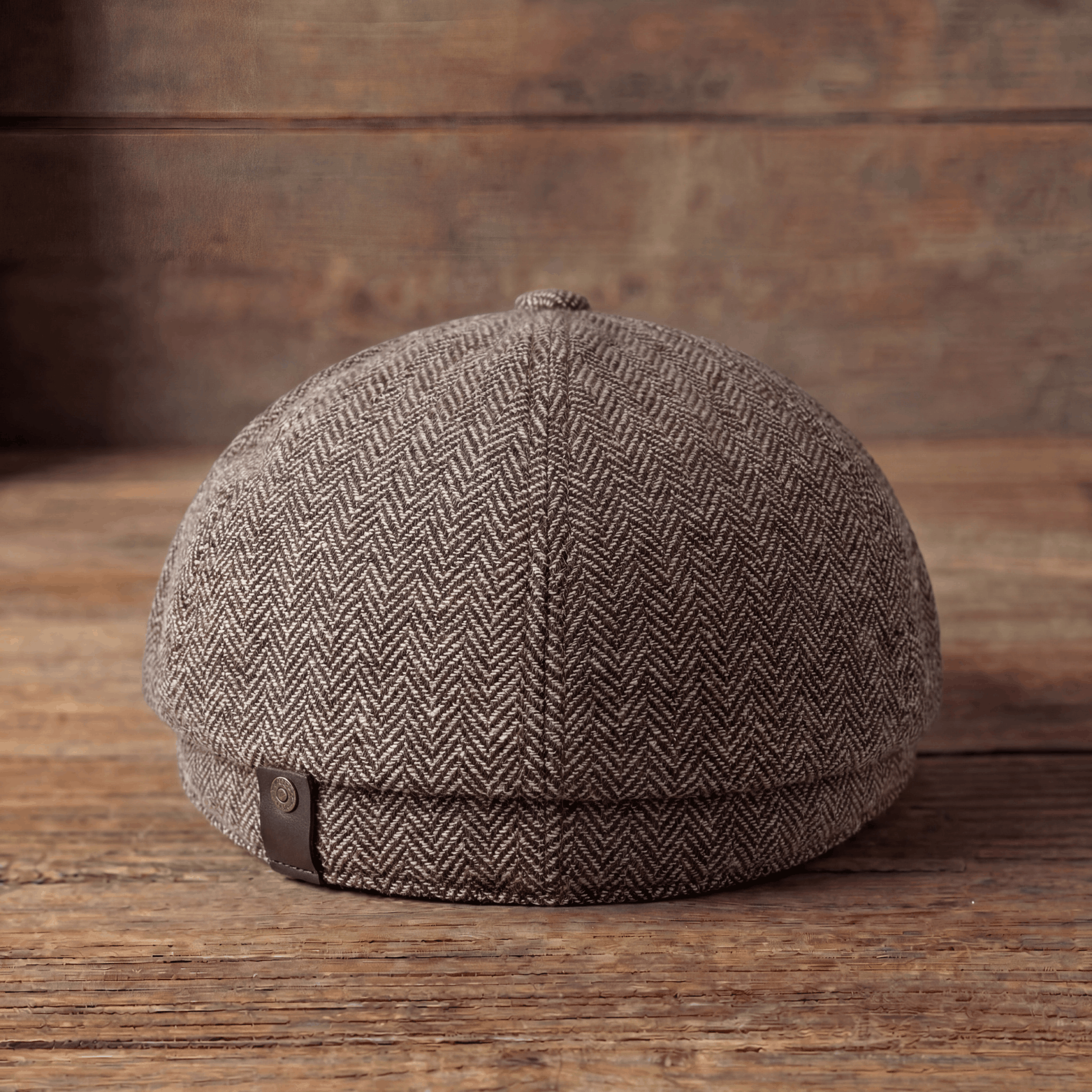 Herringbone Wool Cap