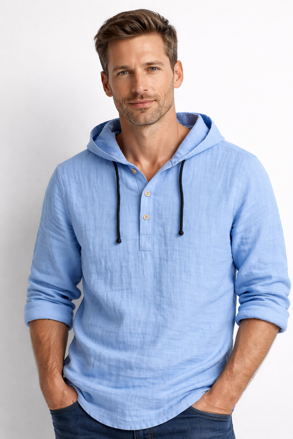Gustavs | Dante Linen Shirt with Hood