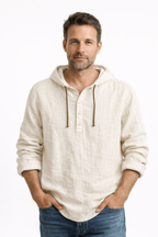 Gustavs | Dante Linen Shirt with Hood