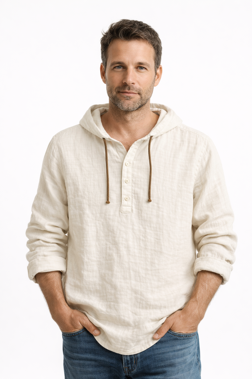 Gustavs | Dante Linen Shirt with Hood