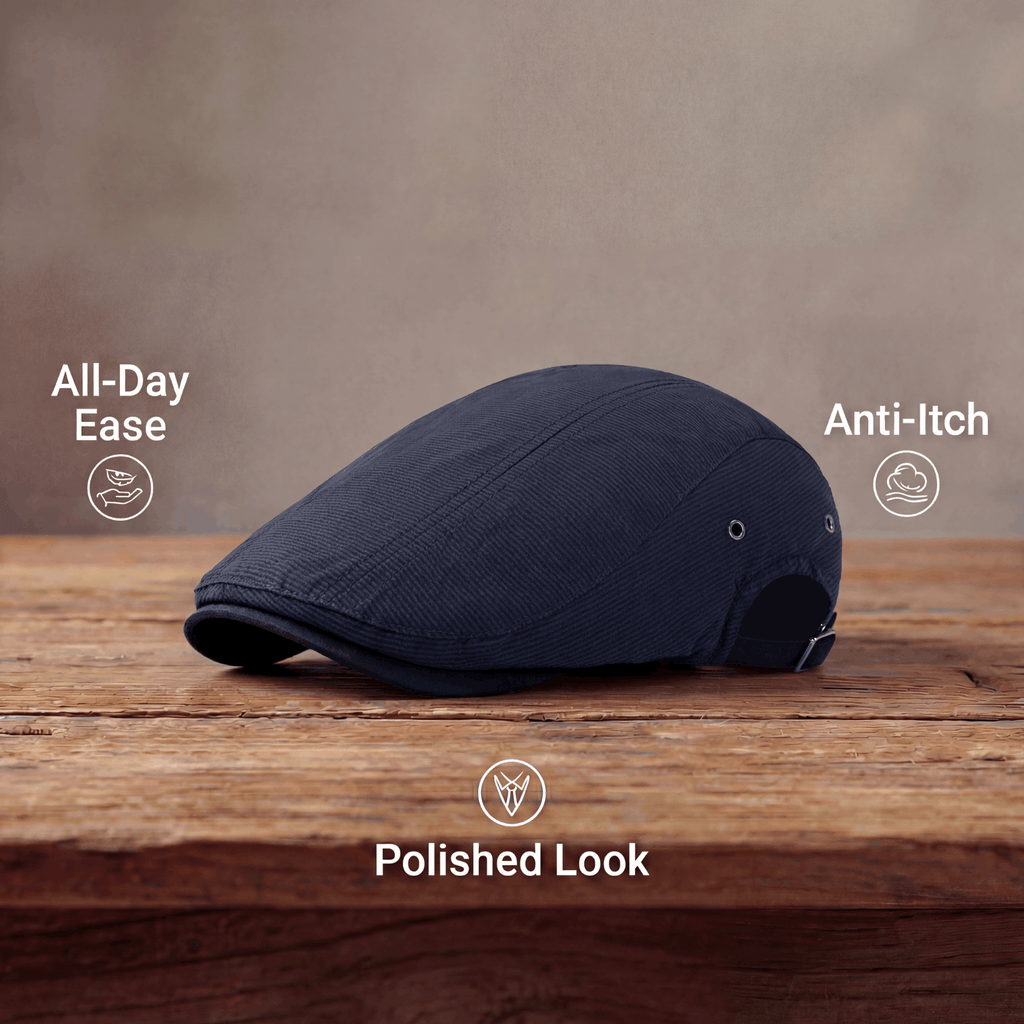 Pinstripe Cotton Cap