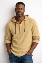 Gustavs | Dante Linen Shirt with Hood