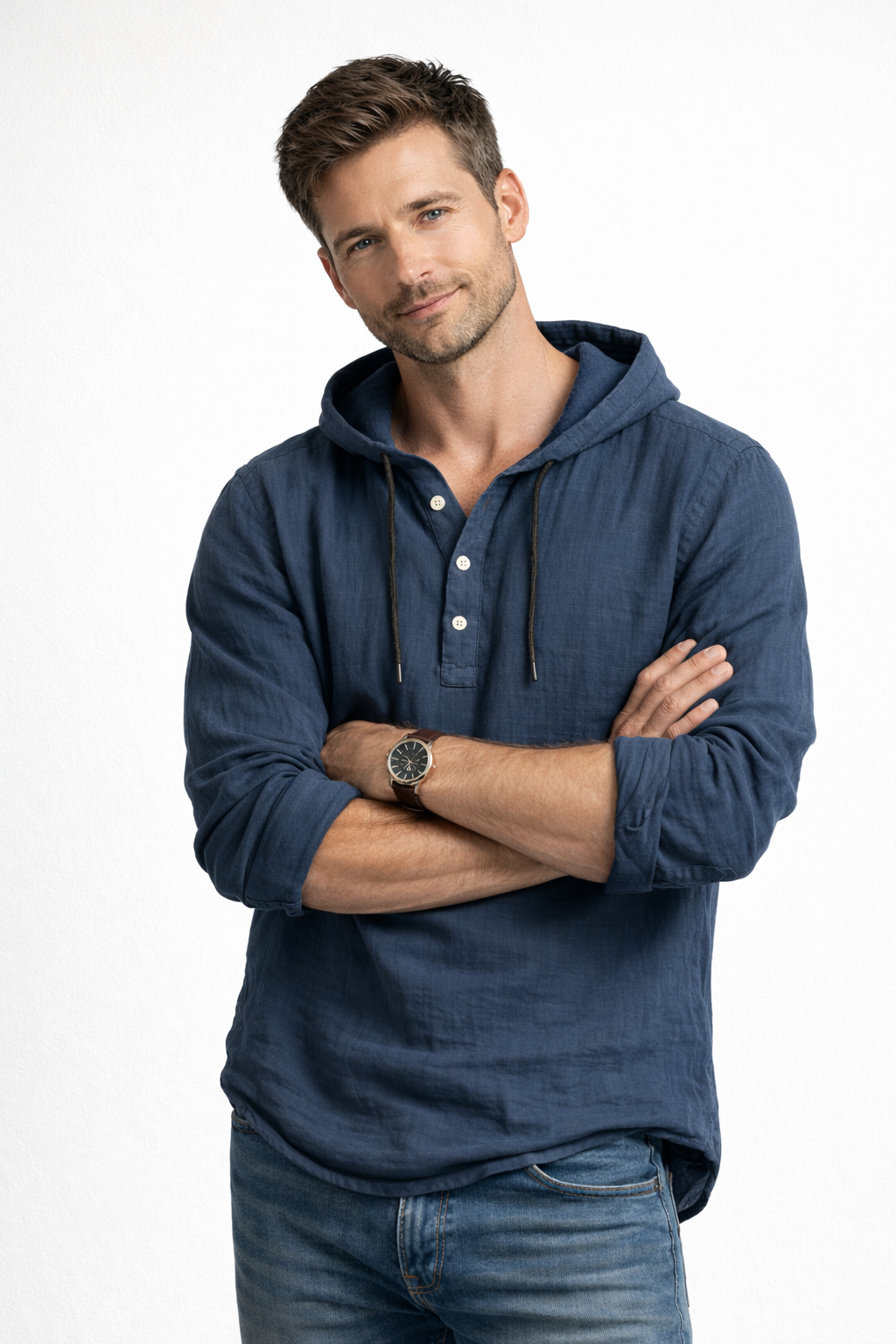 Gustavs | Dante Linen Shirt with Hood