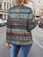 Eleanora™ | Striped Open Front Cardigan