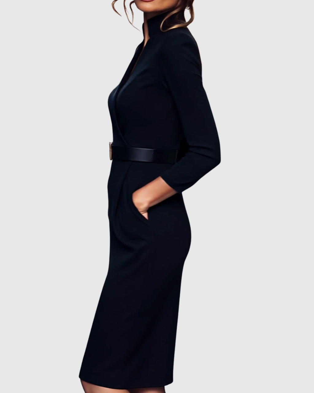 CLARIBEL | REFINED MIDI DRESS