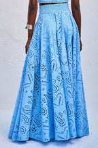 Larissa™ Embroidered Top & High-Waist Maxi Skirt Set | Elegant Two Piece Outfit