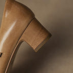 Corinne Leather Round-Toe Mary Jane