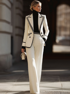Kaushini | Wide Leg Two-Piece Suit