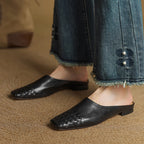 Viola Geniune Leather Mules