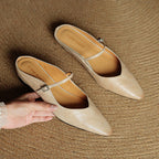 Talia Genuine Leather Mules