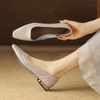 Celene Genuine Leather Heels