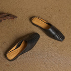 Viola Geniune Leather Mules