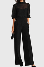 Elodie | Top And Wide-leg Pants Three-piece Set