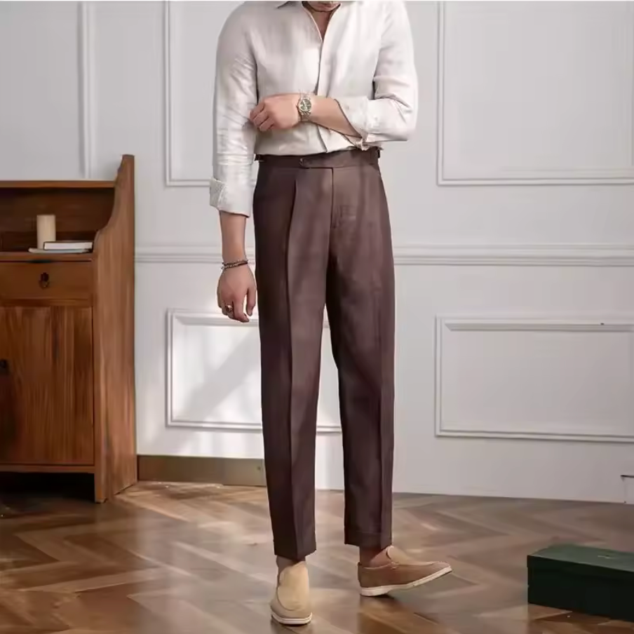 LINEN 100% SUIT TROUSER