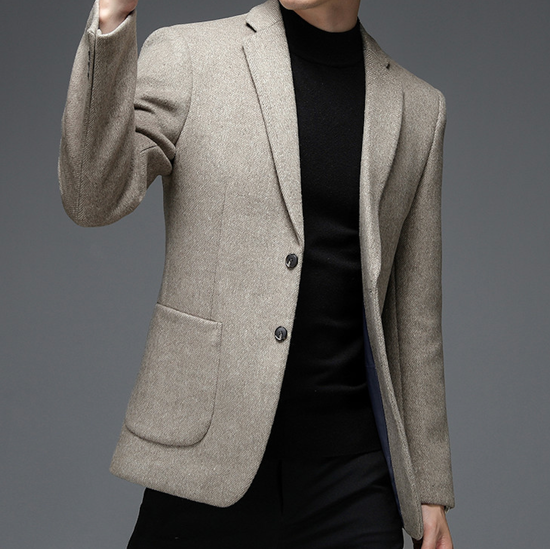 WOOL-TWEED BUSINESS BLAZER
