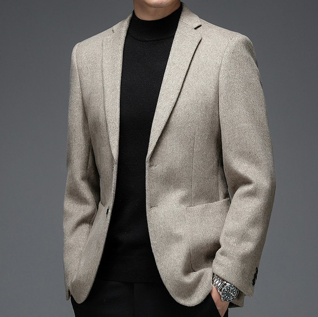 WOOL-TWEED BUSINESS BLAZER