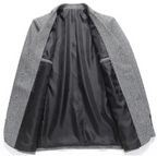HERRINGBONE WOOL BLAZER