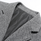 HERRINGBONE WOOL BLAZER