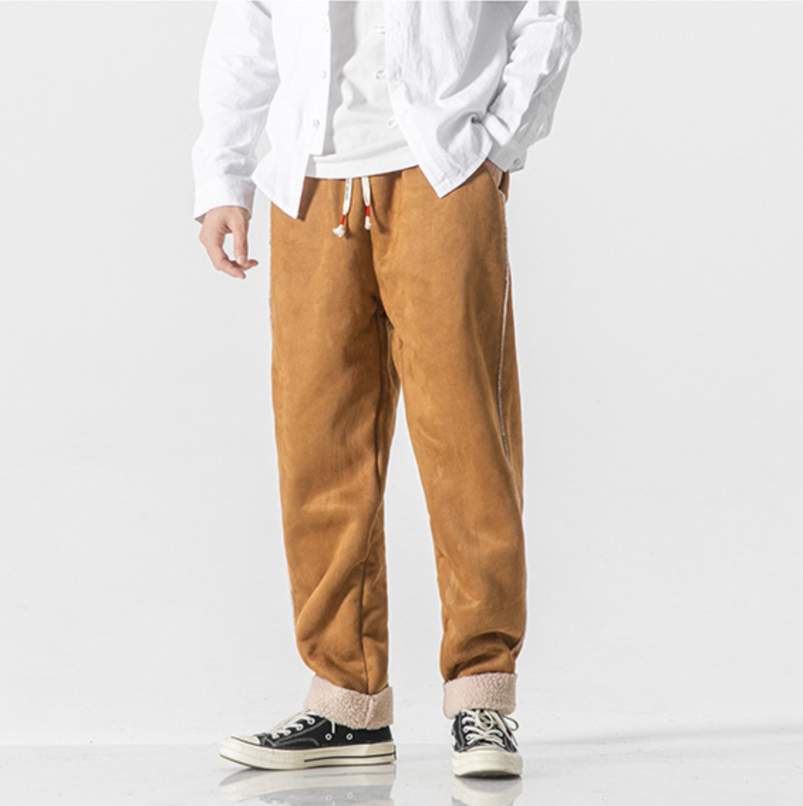 VELVET-LINED WARM TROUSERS