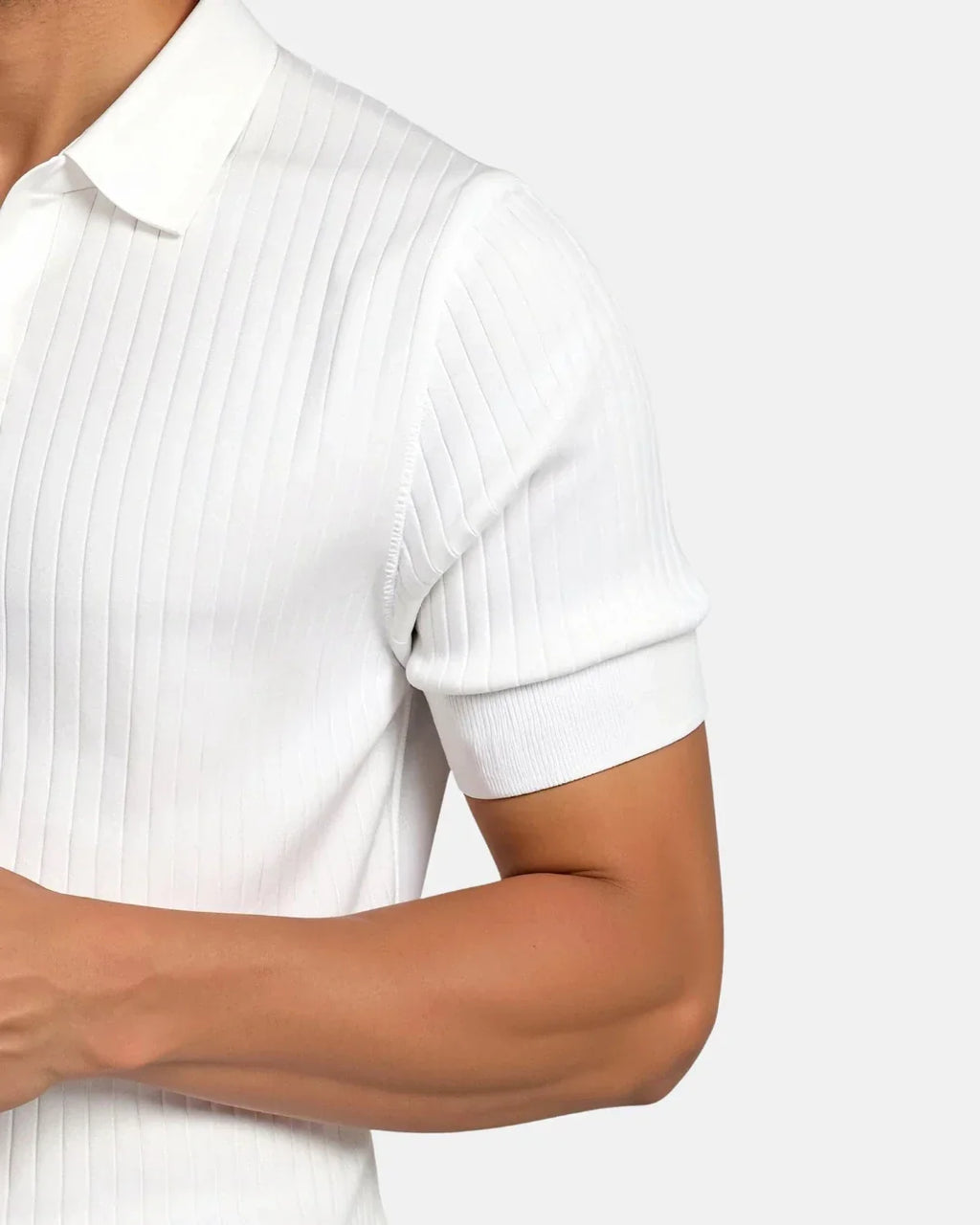 Ribbed Cotton Polo
