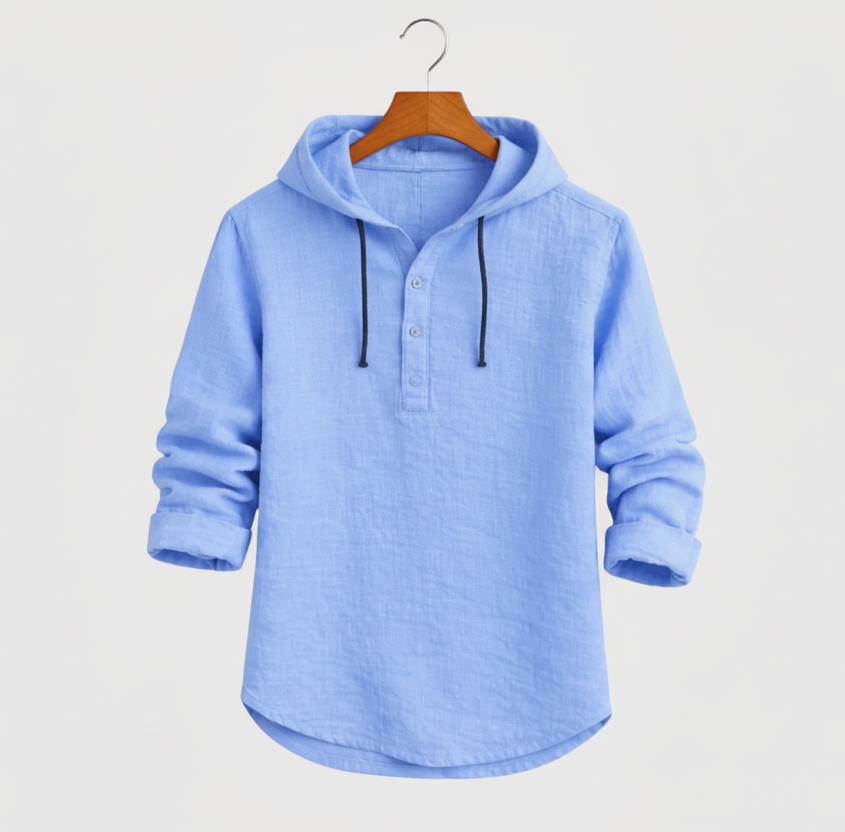 Gustavs | Dante Linen Shirt with Hood