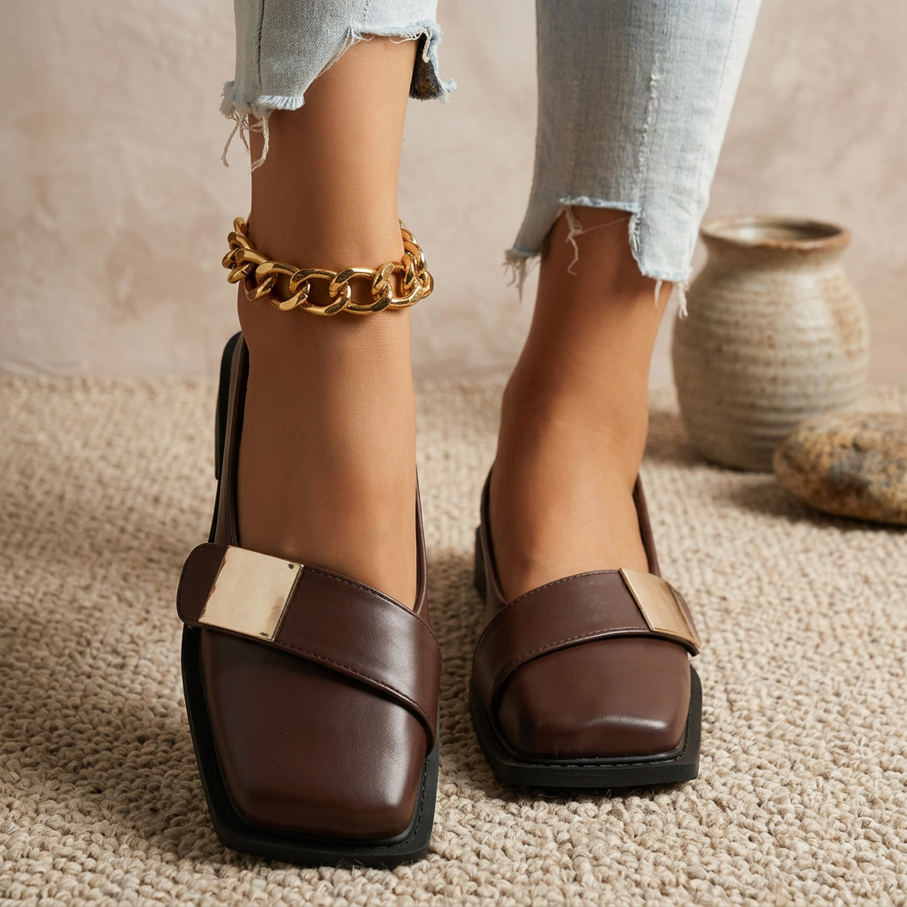 Molly Square Toe Flats