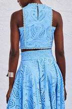 Larissa™ Embroidered Top & High-Waist Maxi Skirt Set