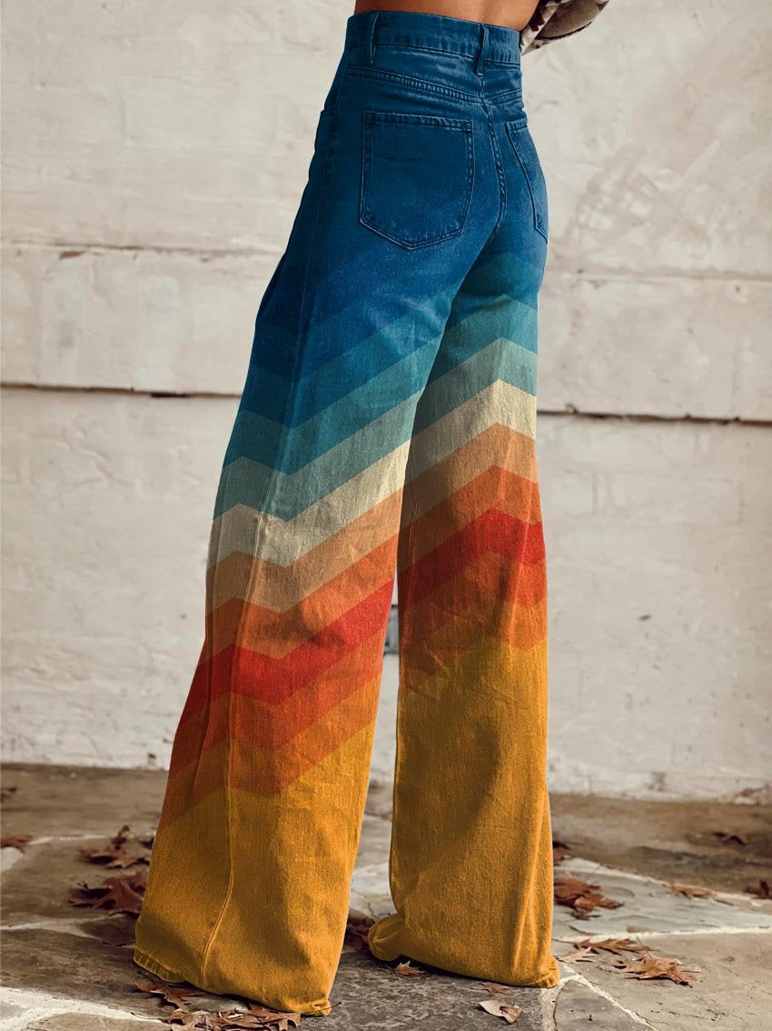 Juliette | Retro Zigzag Pants
