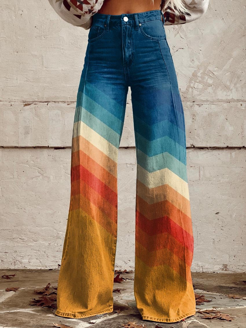 Juliette | Retro Zigzag Pants