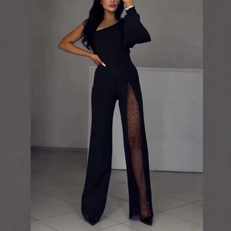 Ally™ One-Shoulder Flared Short Romper | Stylish Summer Romper