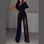 Ally™ One-Shoulder Flared Short Romper | Stylish Summer Romper