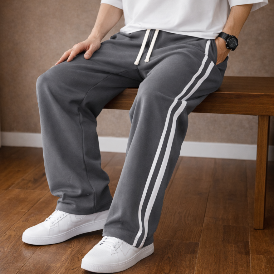STRIPE TRACK TROUSERS